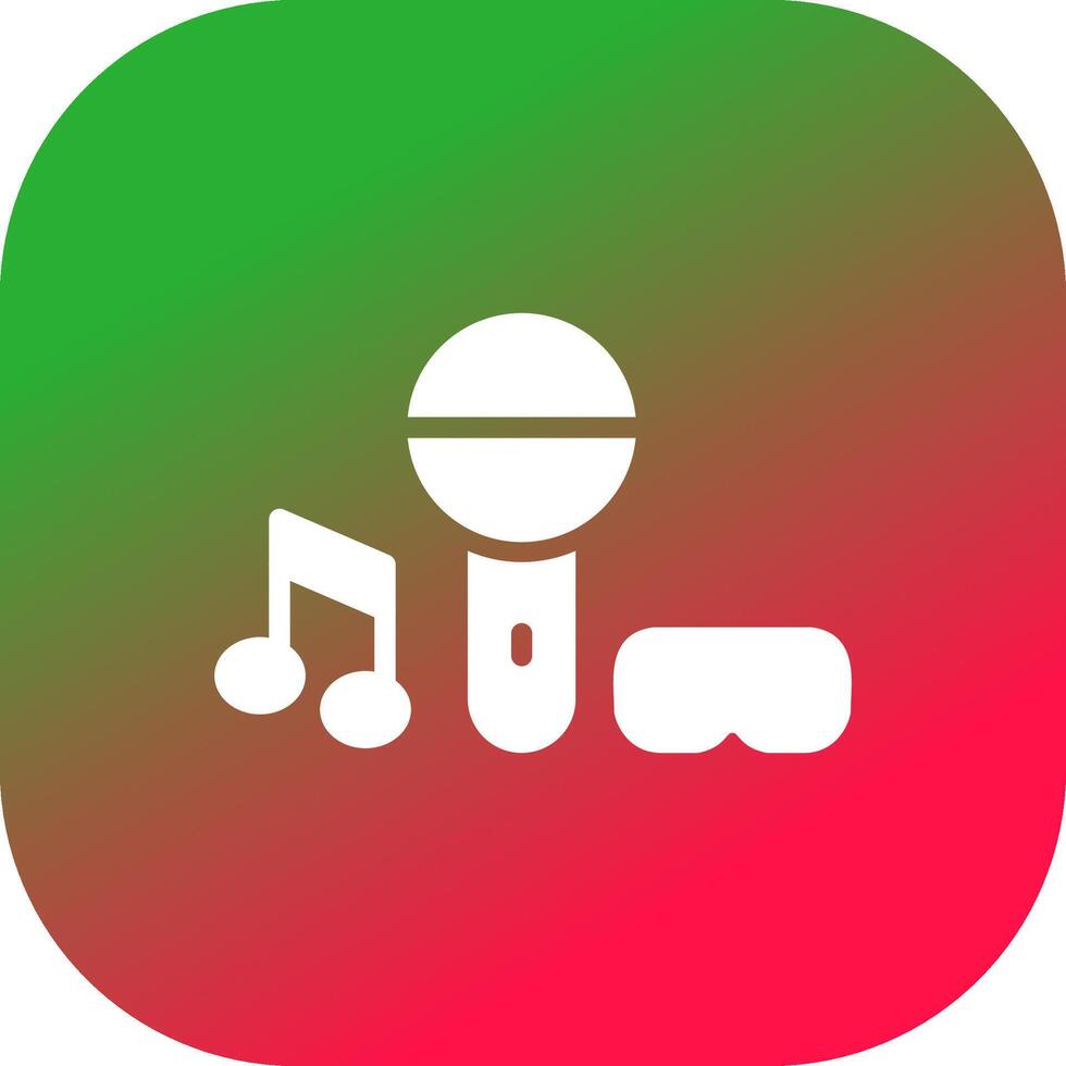 Virtual Concert Creative Icon Design vector