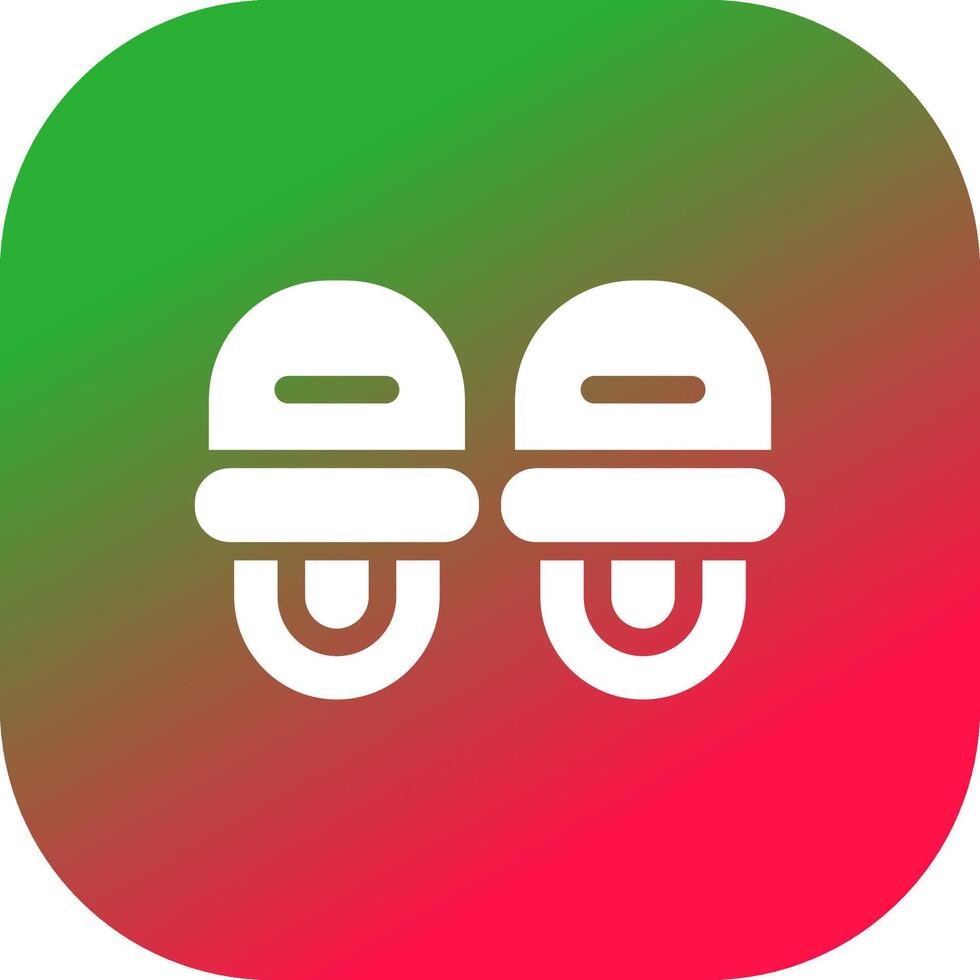 Slippers Creative Icon Design vector