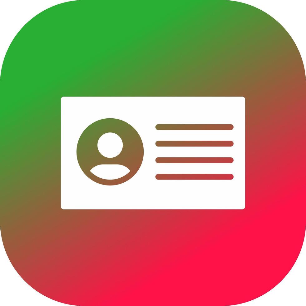 Id Card Creative Icon Design vector