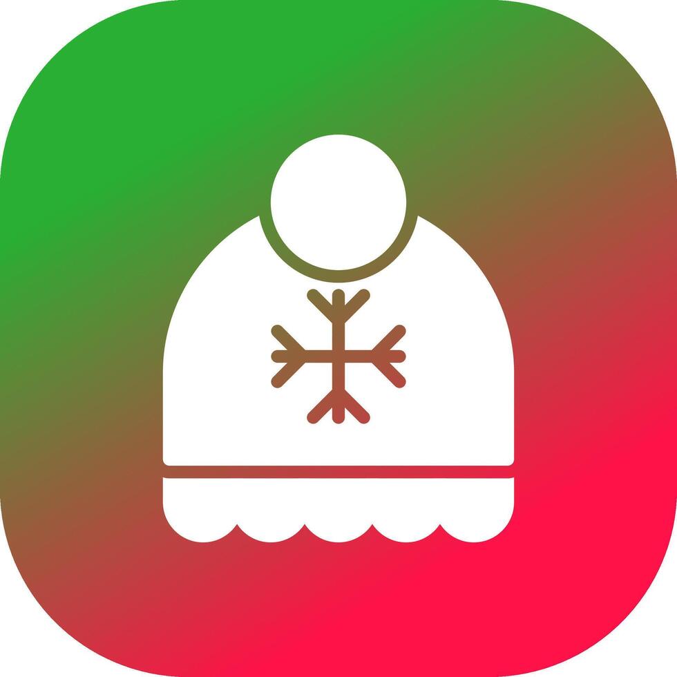 Winter Hat Creative Icon Design vector