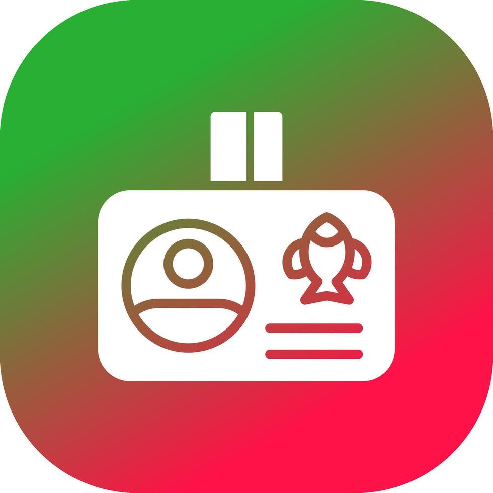 Fishing License Creative Icon Design vector