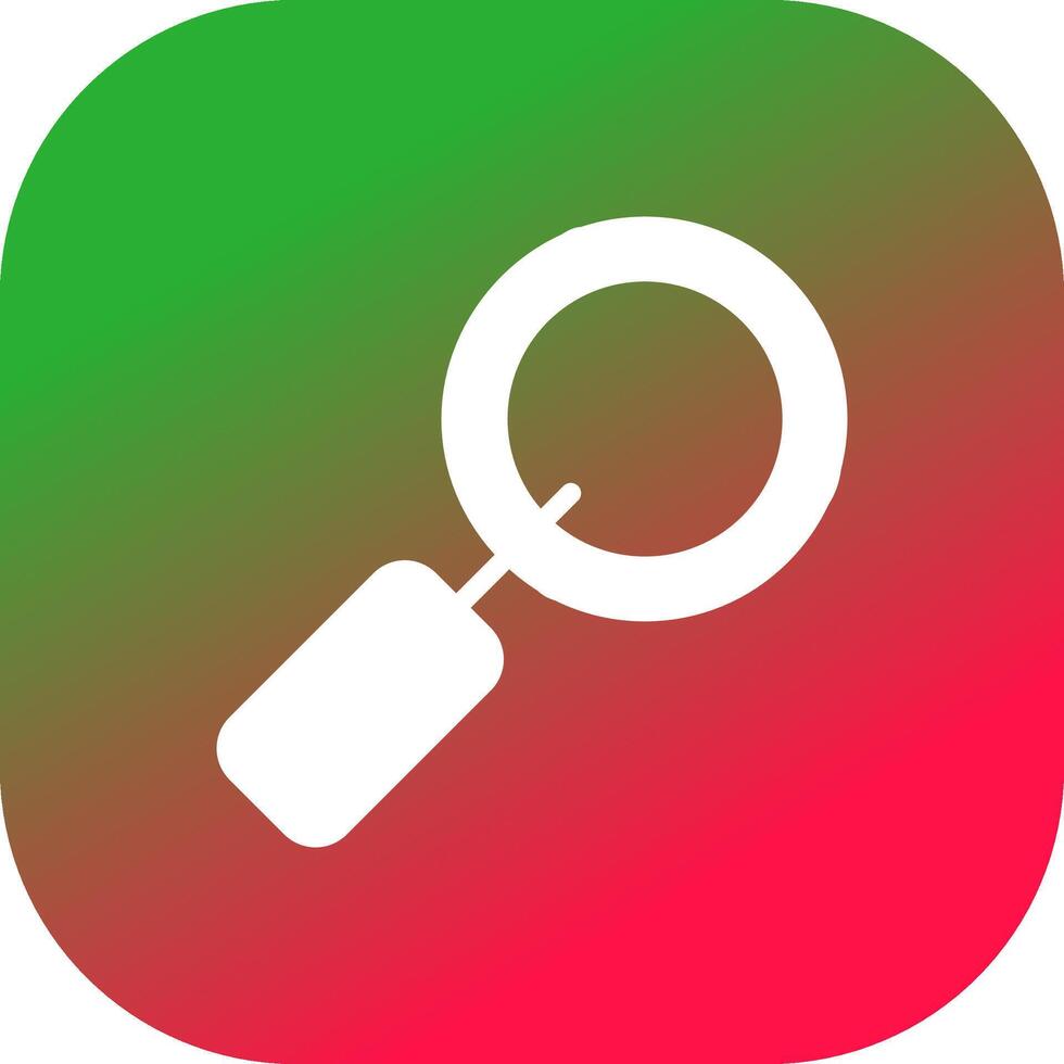 Magnifying Glass Creative Icon Design vector