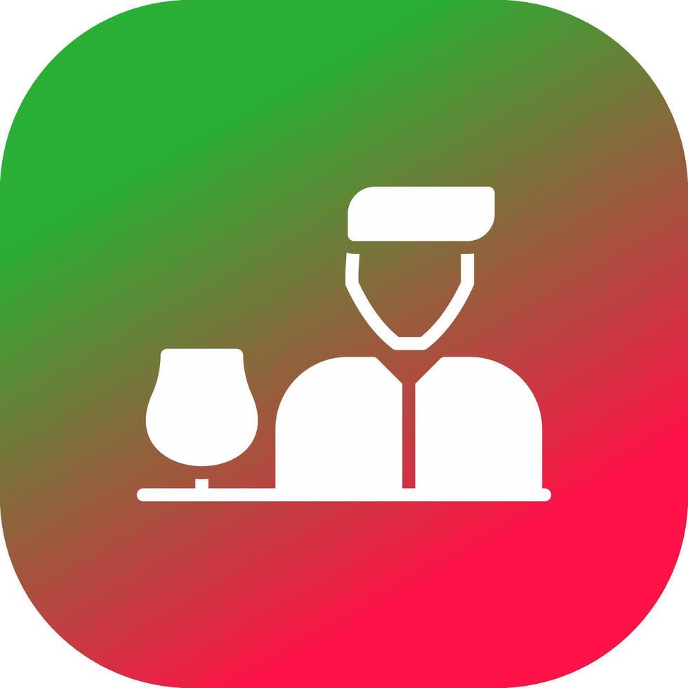 Bartender Creative Icon Design vector