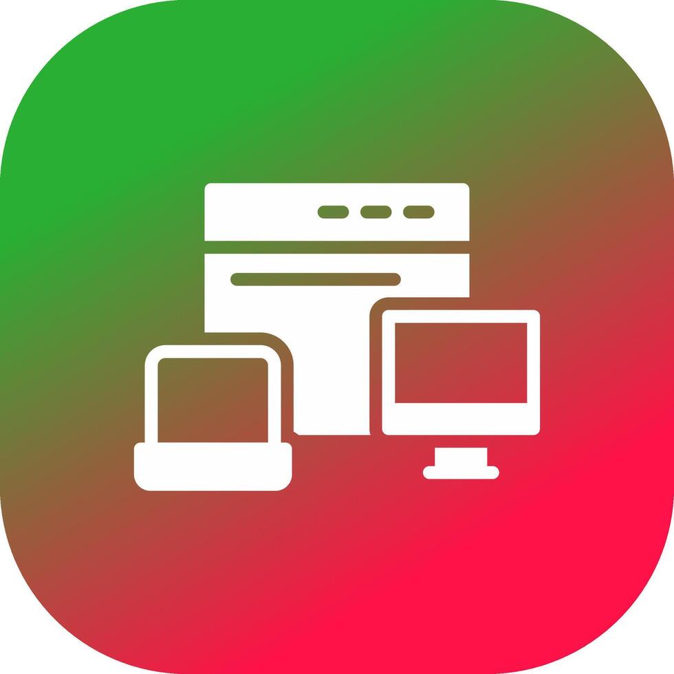 Responsive Design Creative Icon Design vector