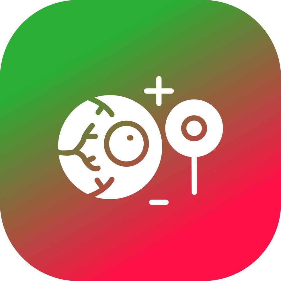 Manual Eye Examination Creative Icon Design vector