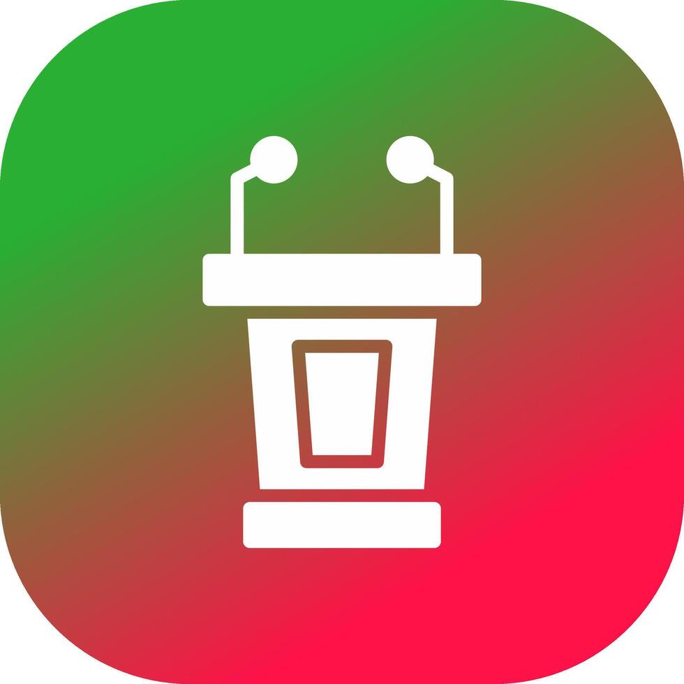 Lectern Creative Icon Design vector