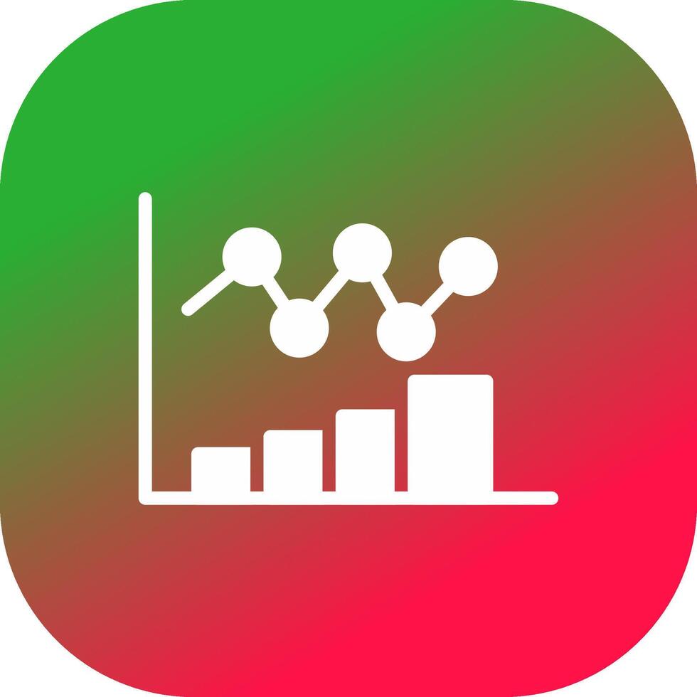 Bar Chart Creative Icon Design vector