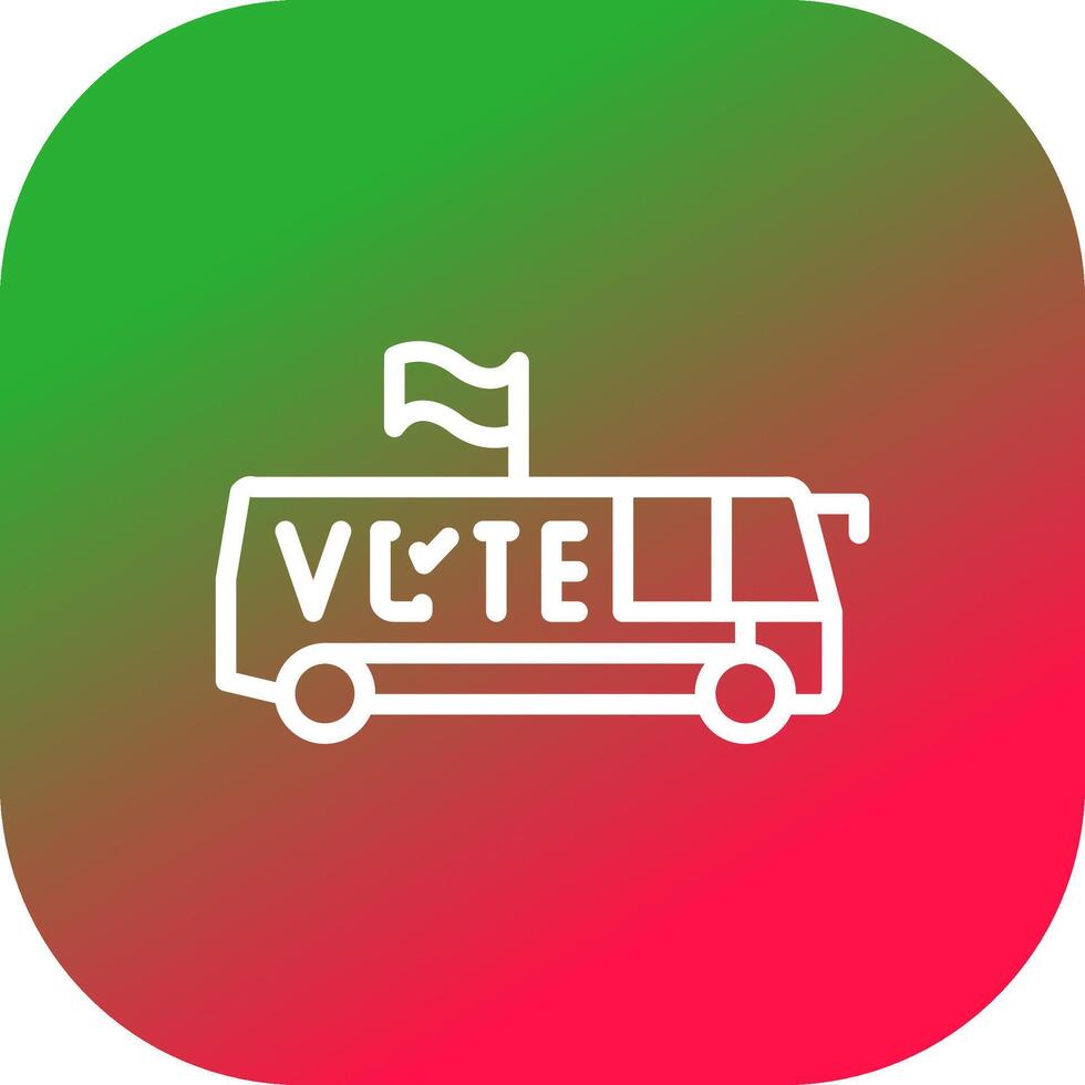 Bus Creative Icon Design vector