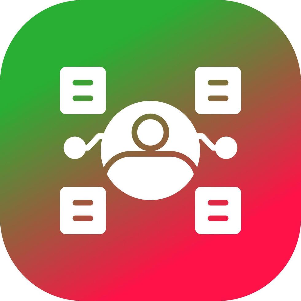 User Predictions Creative Icon Design vector