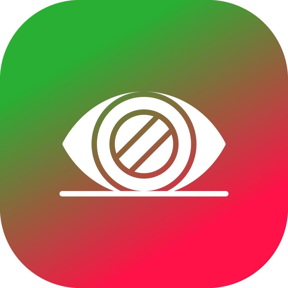 Glaucoma Creative Icon Design vector