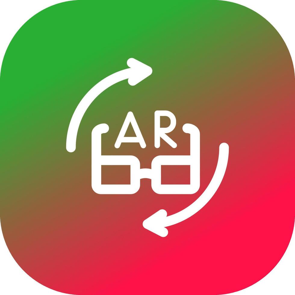 Ar Glasses Creative Icon Design vector