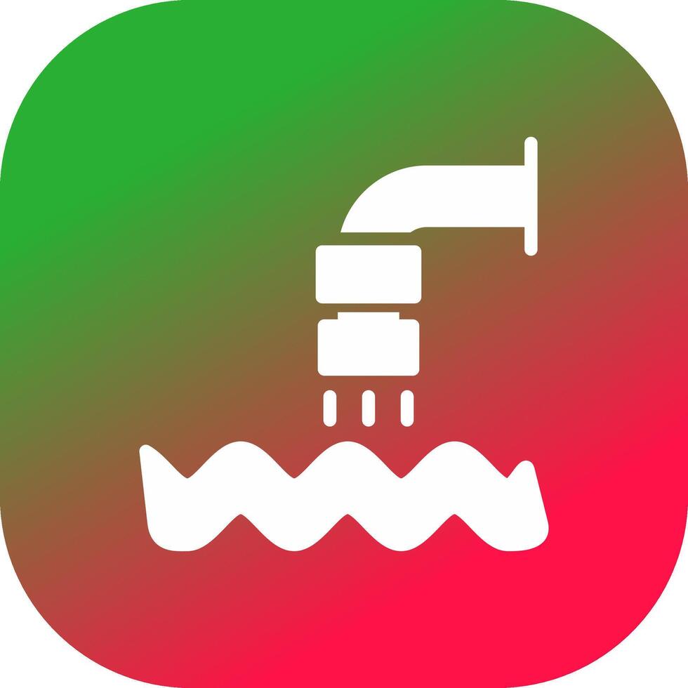 Waste Water Creative Icon Design vector