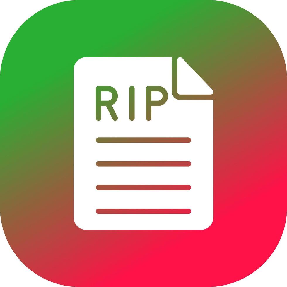 Death Certificate Creative Icon Design vector