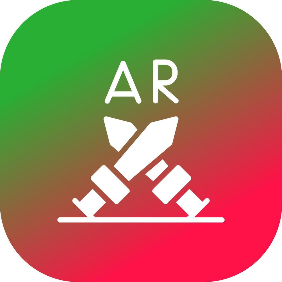 Ar Fighting Creative Icon Design vector