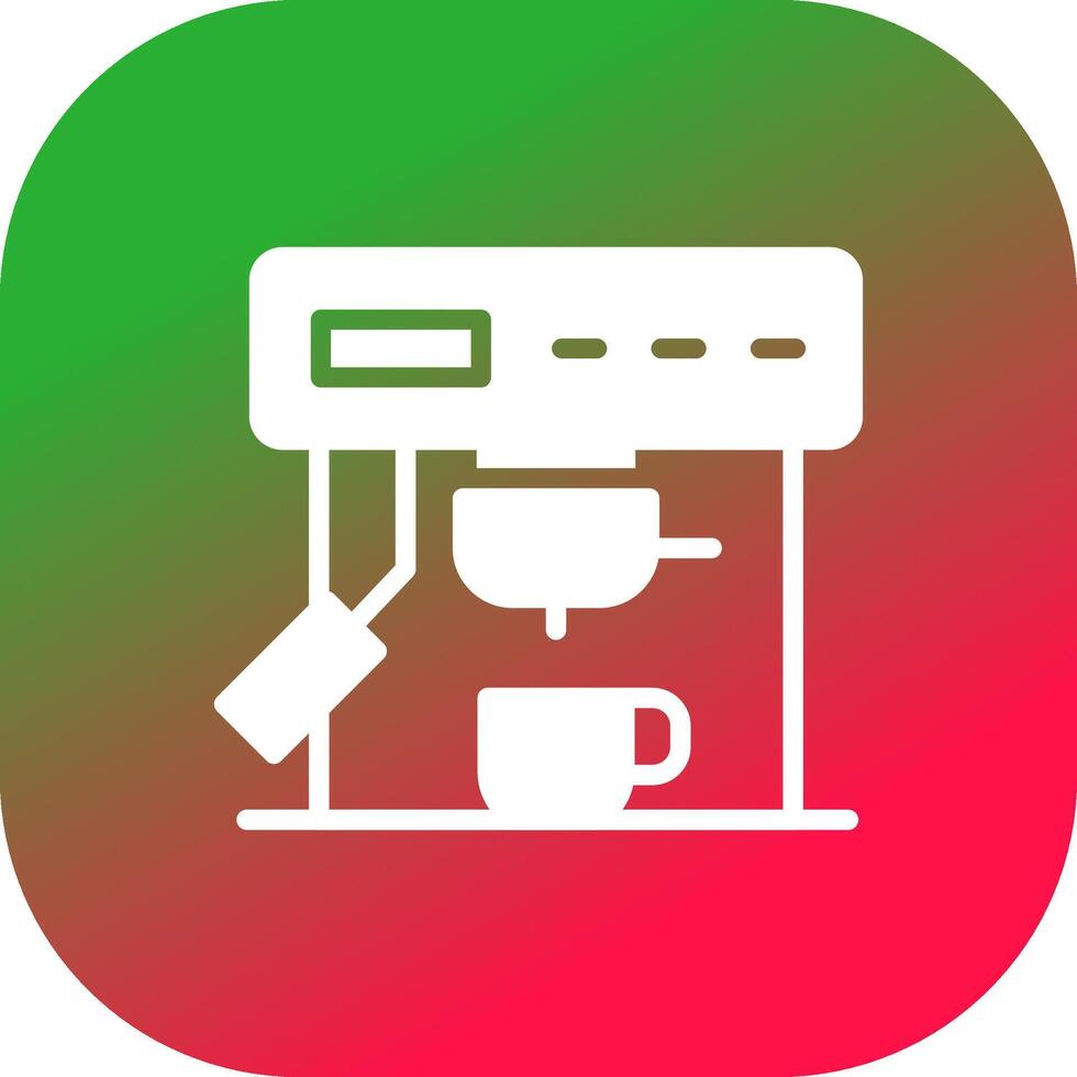 Coffee Machine Creative Icon Design vector