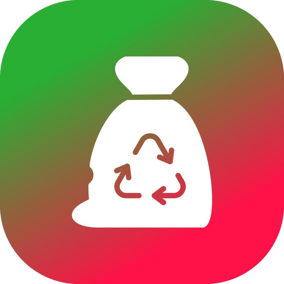 Garbage bag Creative Icon Design vector