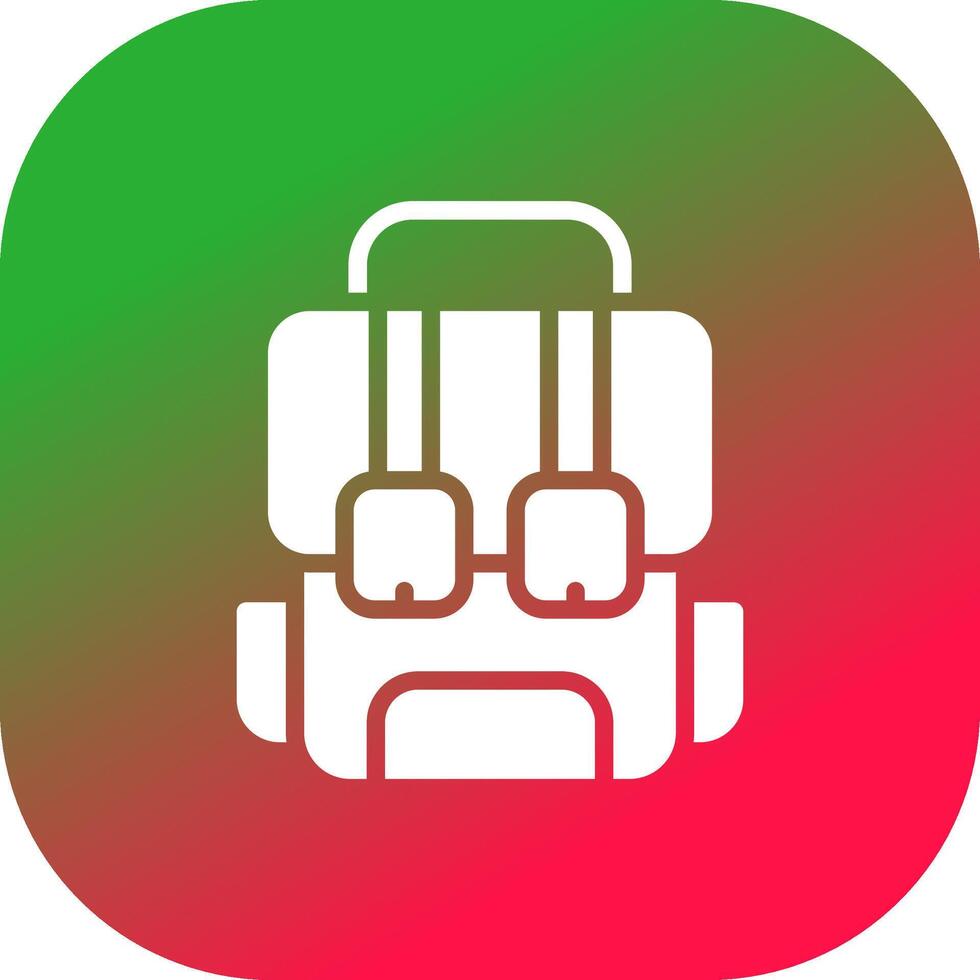 Backpack Creative Icon Design vector