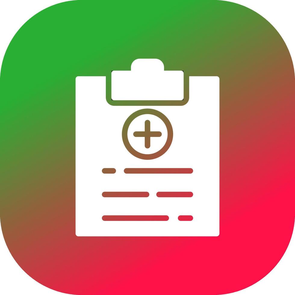 Medical Report Creative Icon Design vector