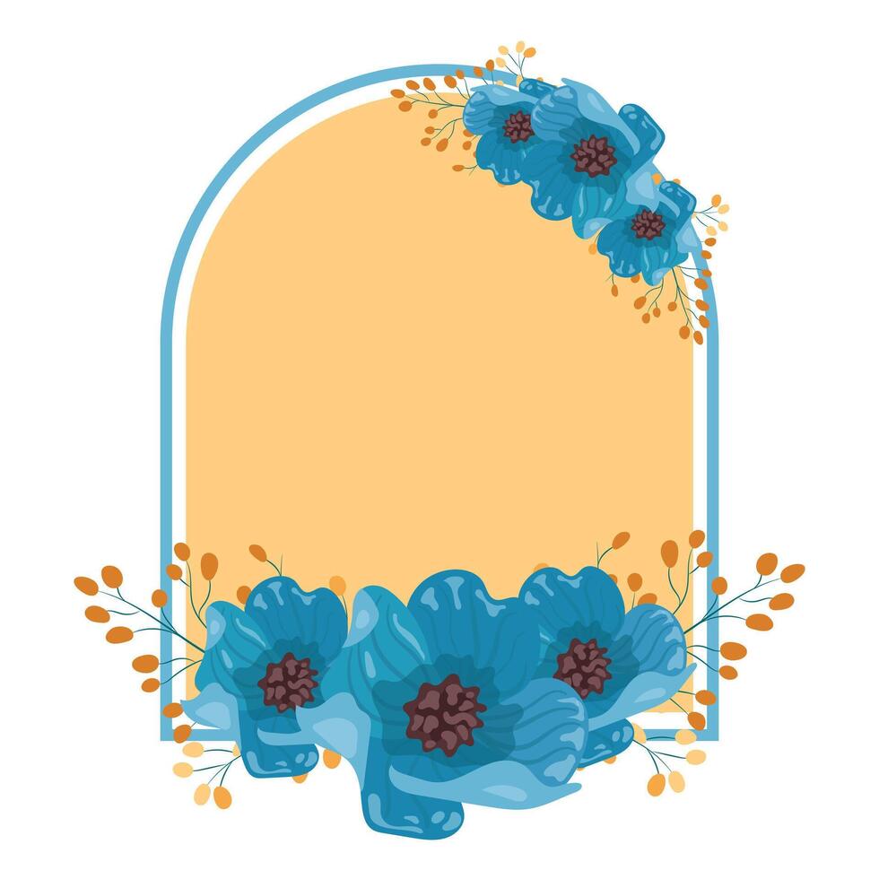 Wedding Name plate with colorful flowers vector 42145648 Vector Art at