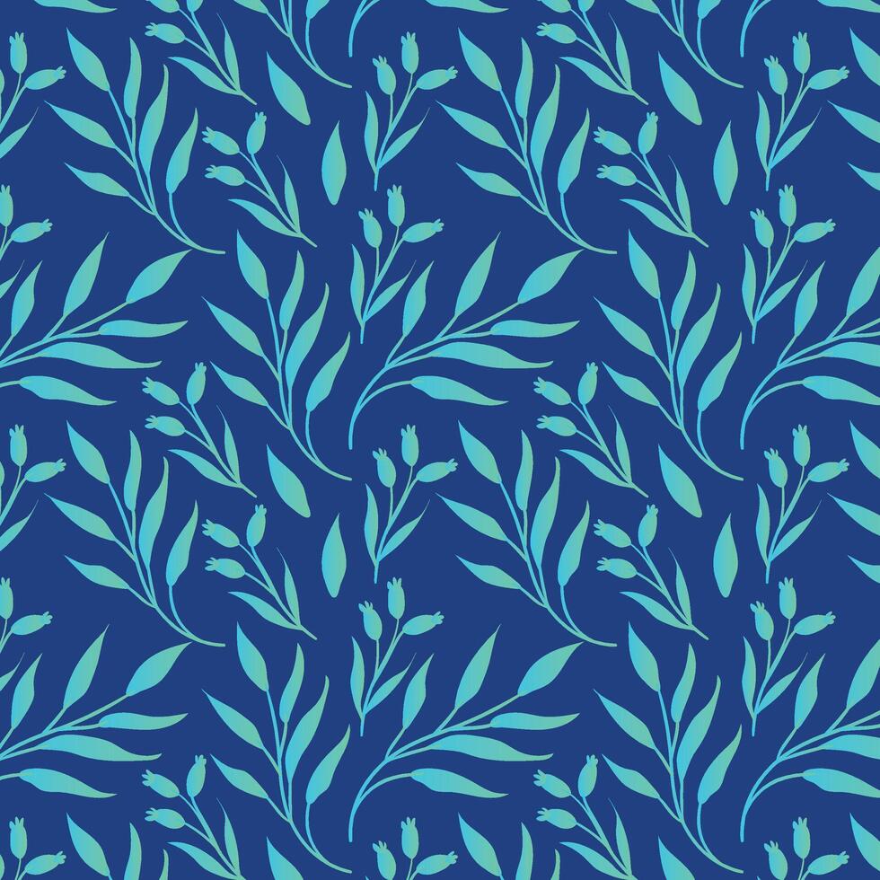 Seamless  Flower Vector Leaf pattern Background vector pattern Background vector