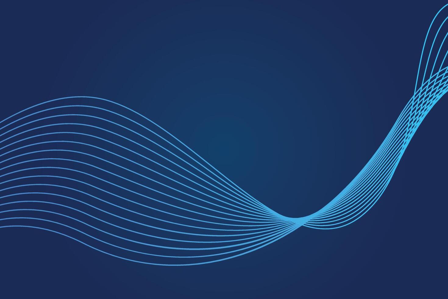 abstract blue wave with line background vector