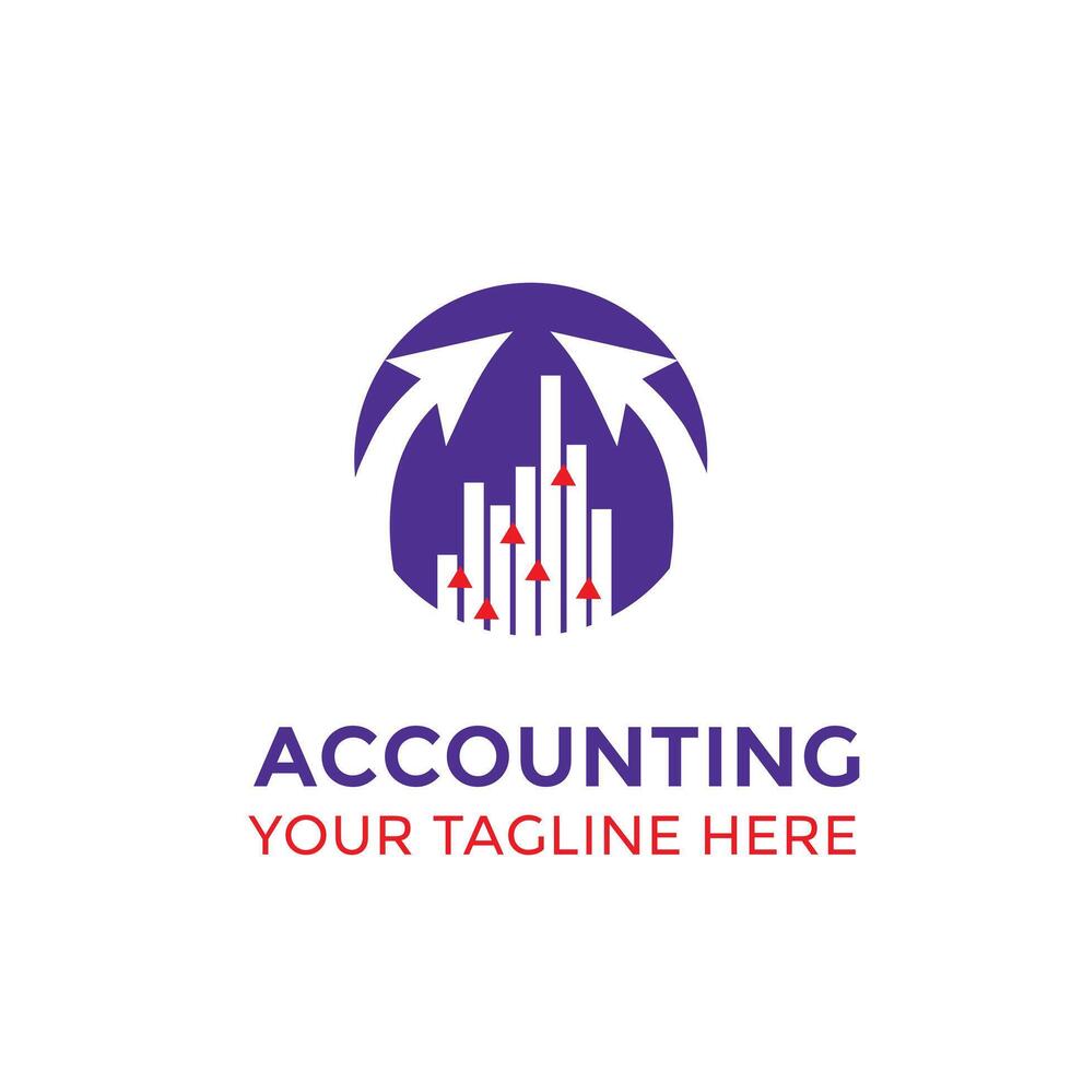 Growth And Success Logo Design For Accounting And Investment Firms vector