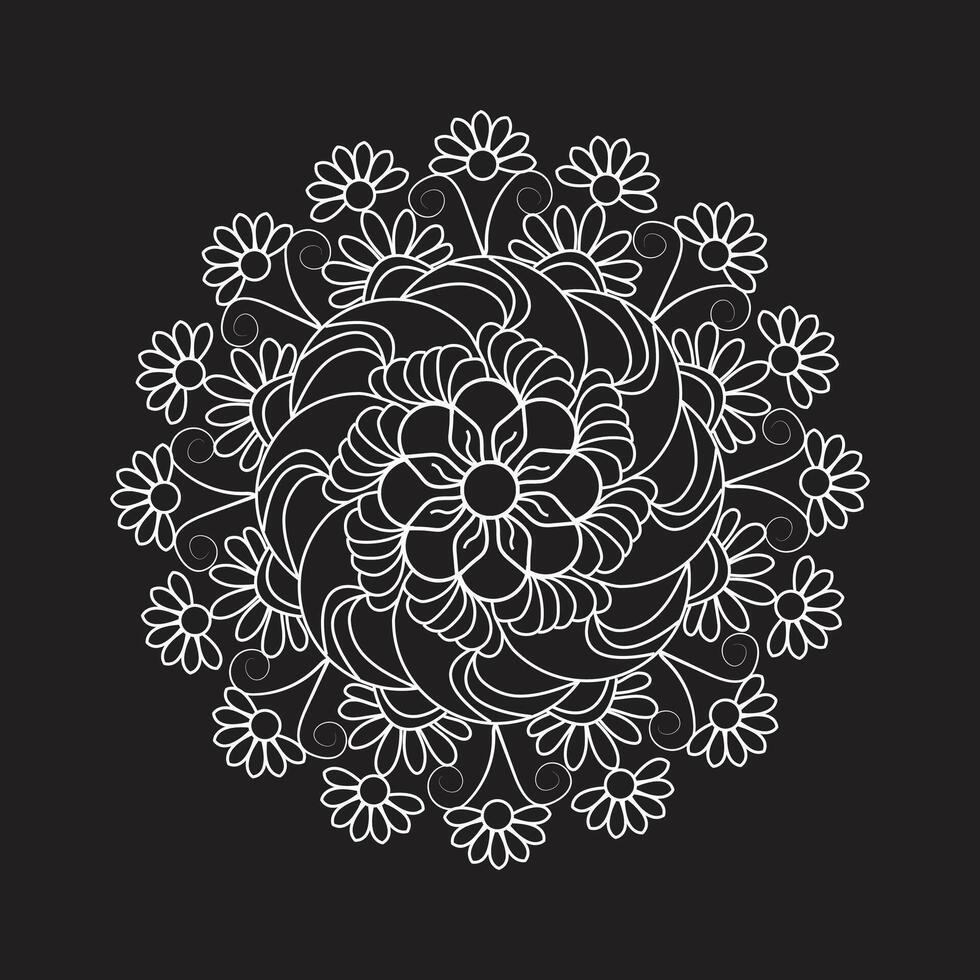 Simple unique luxury vector eps mandala design pattern for free download