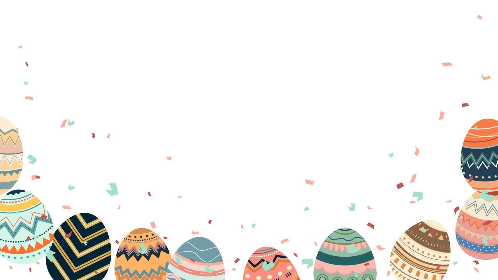 はやはやイースターページ Happy Easter banner horizontal poster, greeting card, header