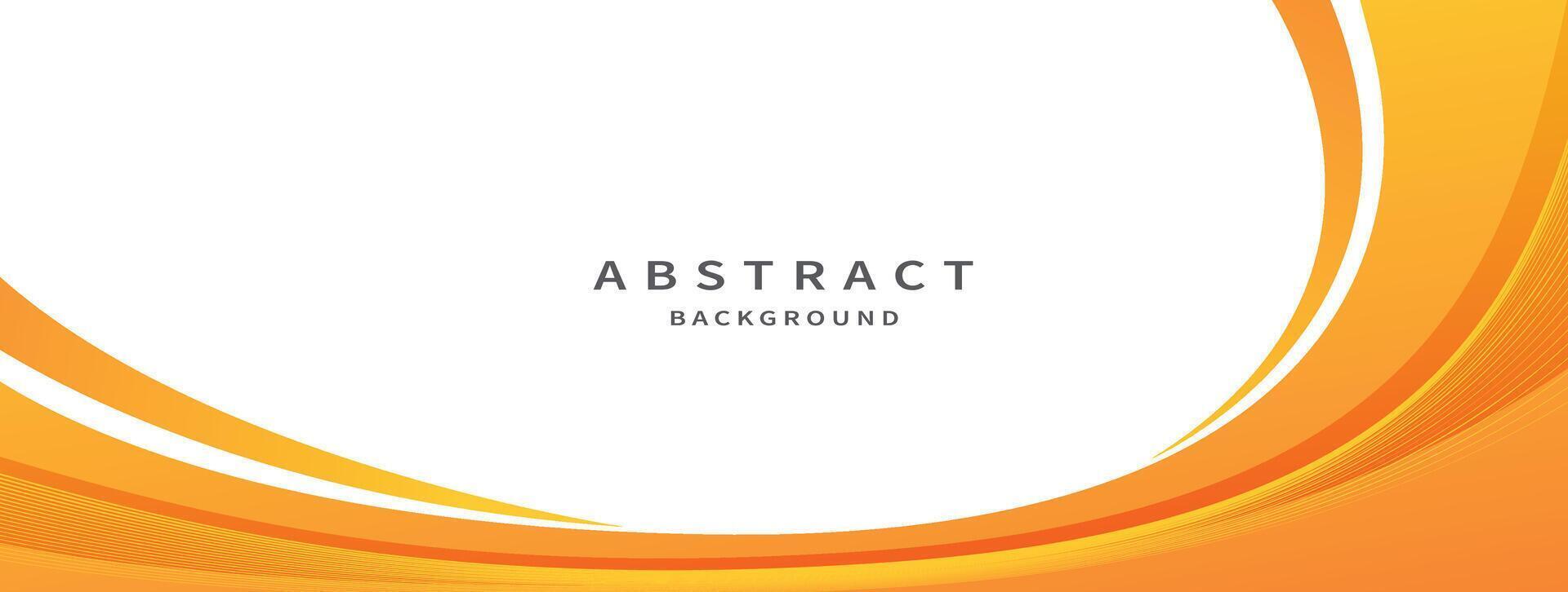 Abstract orange banner background. Graphic design banner pattern background template with dynamic curve shapes vector