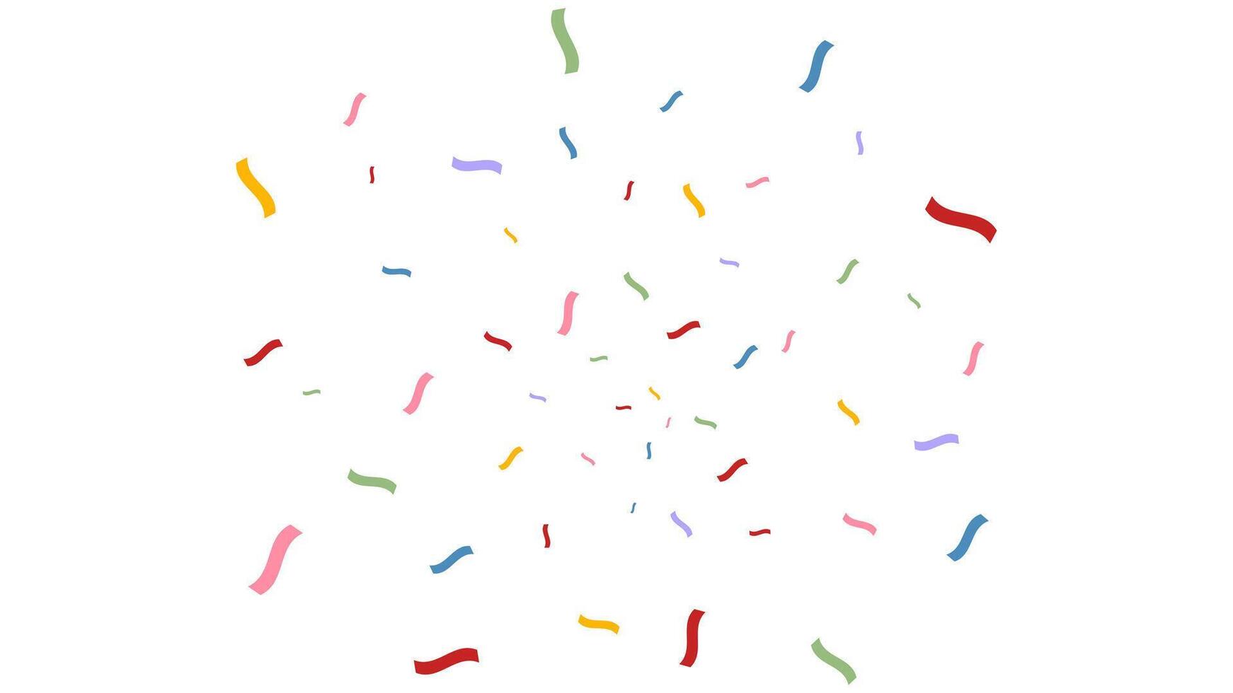 explosion confetti colourful isolated for holiday party, event, greeting card, birthday and anniversary vector