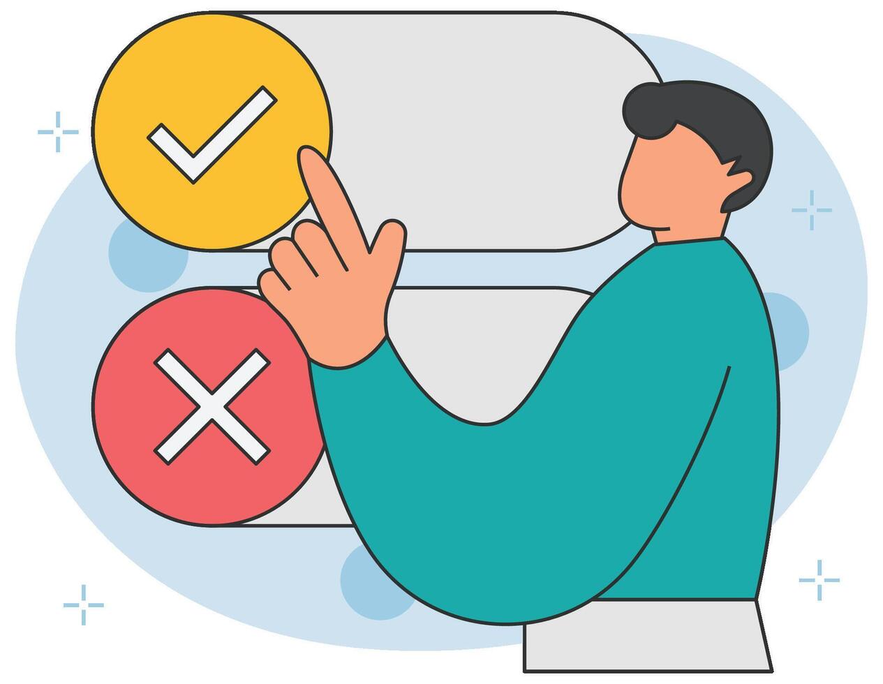 Professional switch toggle vector illustration