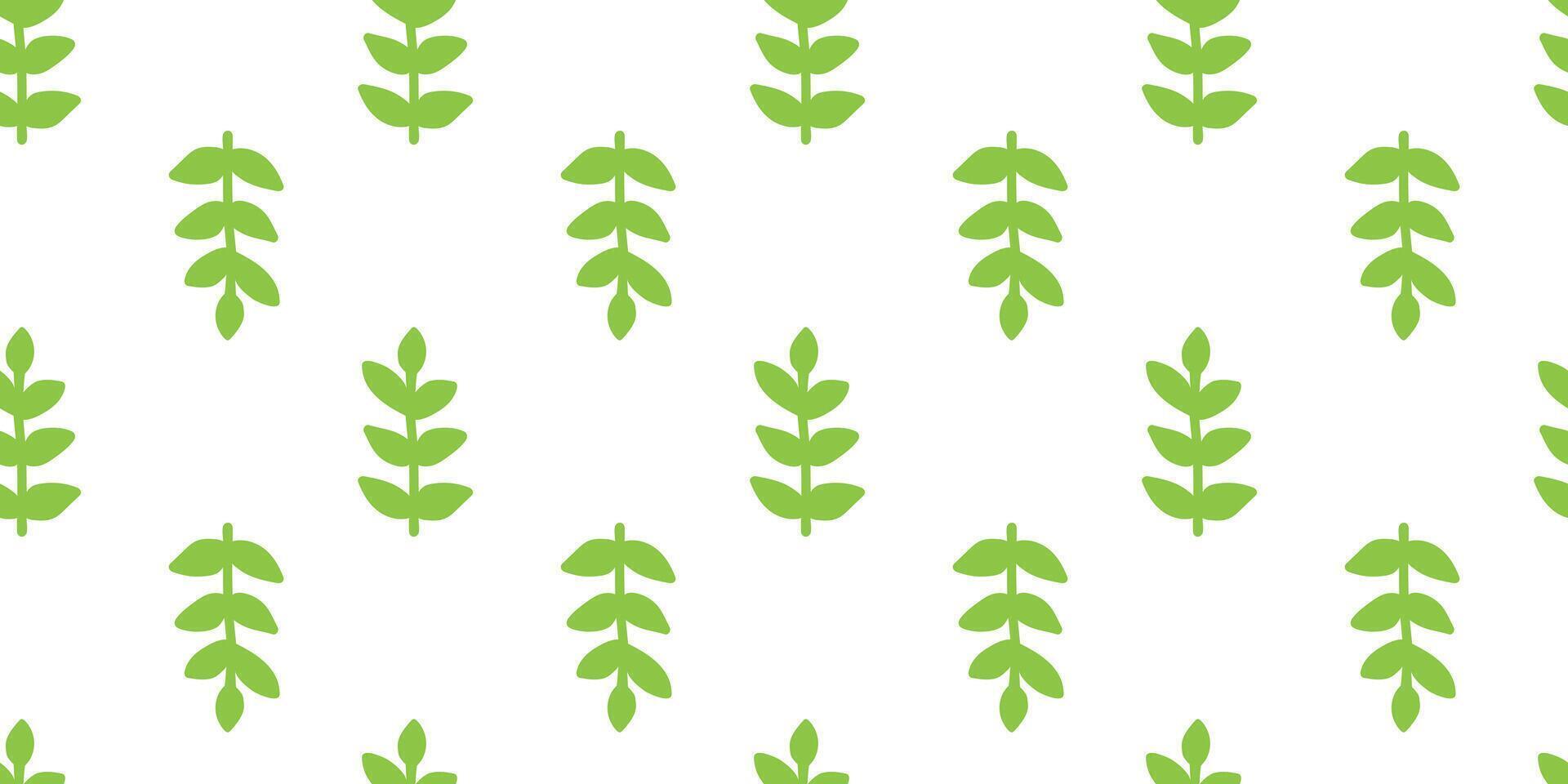 resumen resumido hojas sin costura modelo. mano dibujado verde cepillo pintado plantas. vector follaje siluetas natural verano orgánico ornamento. botánico primavera antecedentes