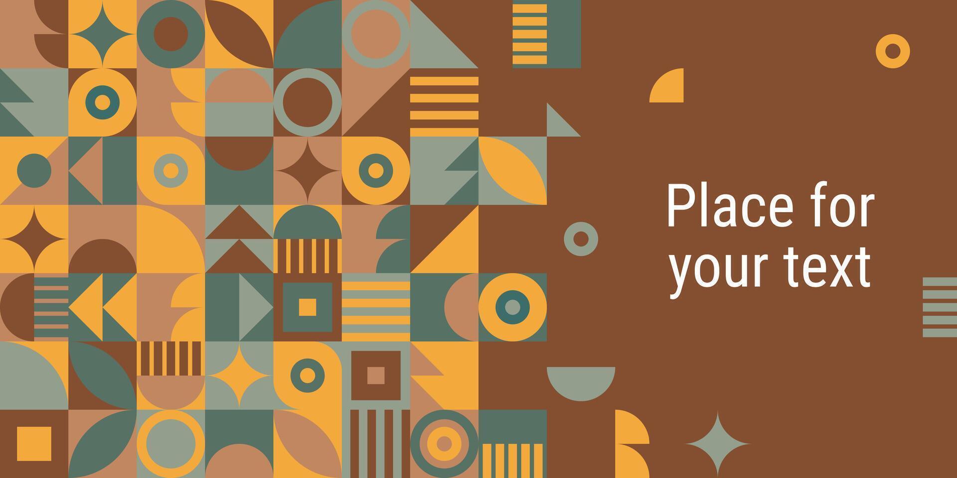 Geometric pattern background in the flat style. Abstract background. vector