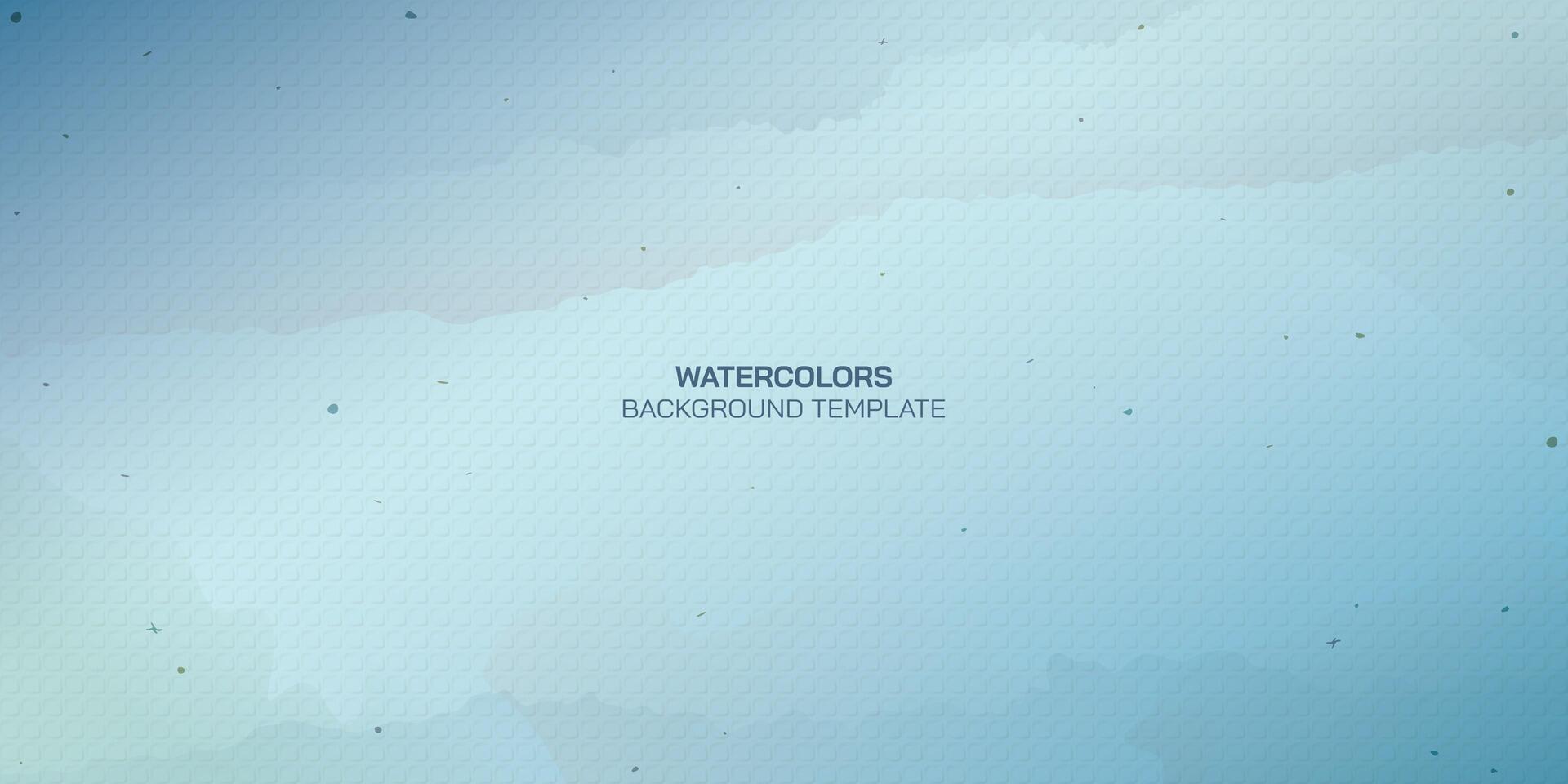 Woodfree uncoated paper rought texture pattern light blue background with watercolor stained vector illustration. Blank used bond paper blue background.