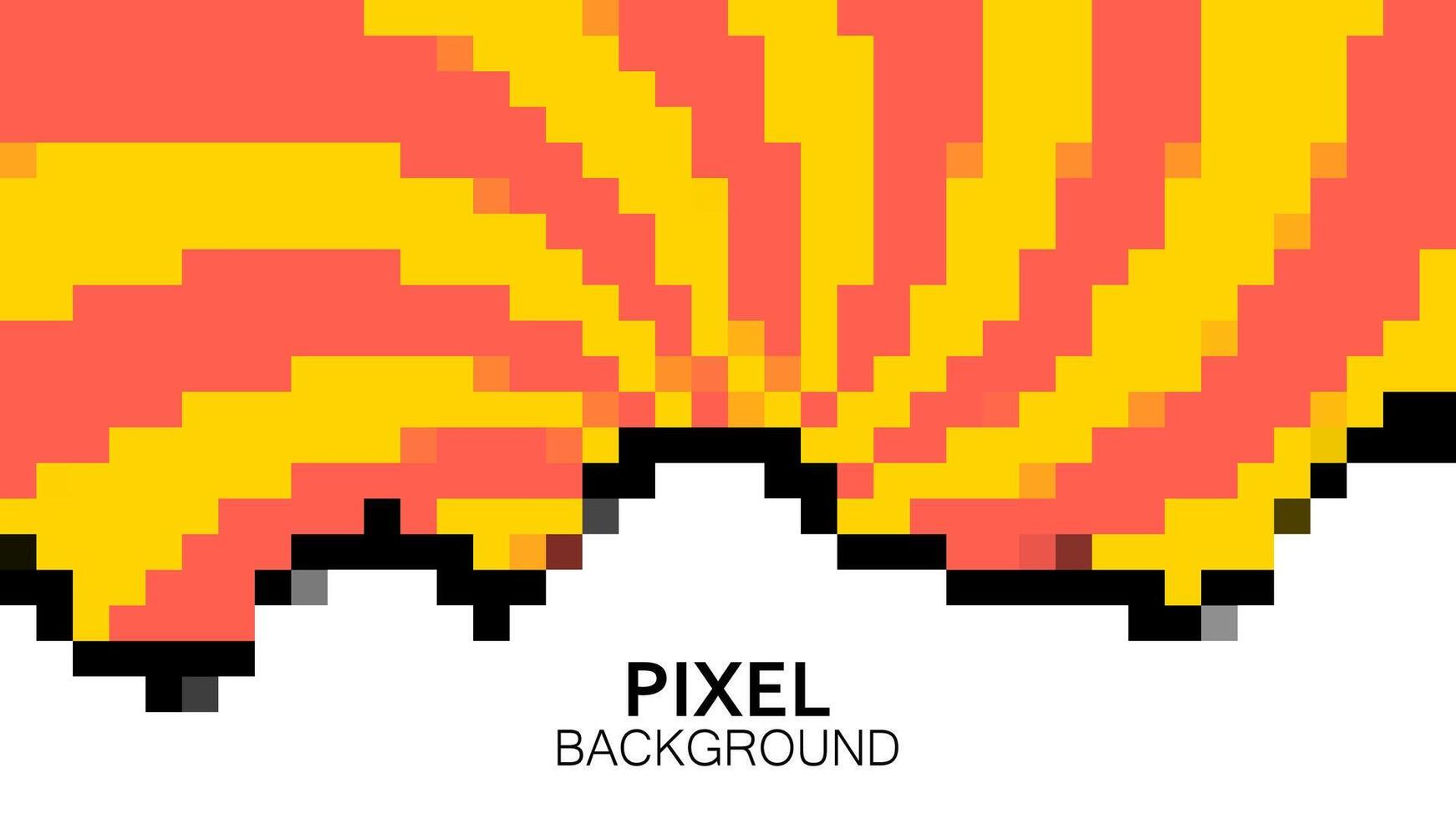 Blank cloud background sunlight pixel style design. vector illustration. Media promotion backdrop.