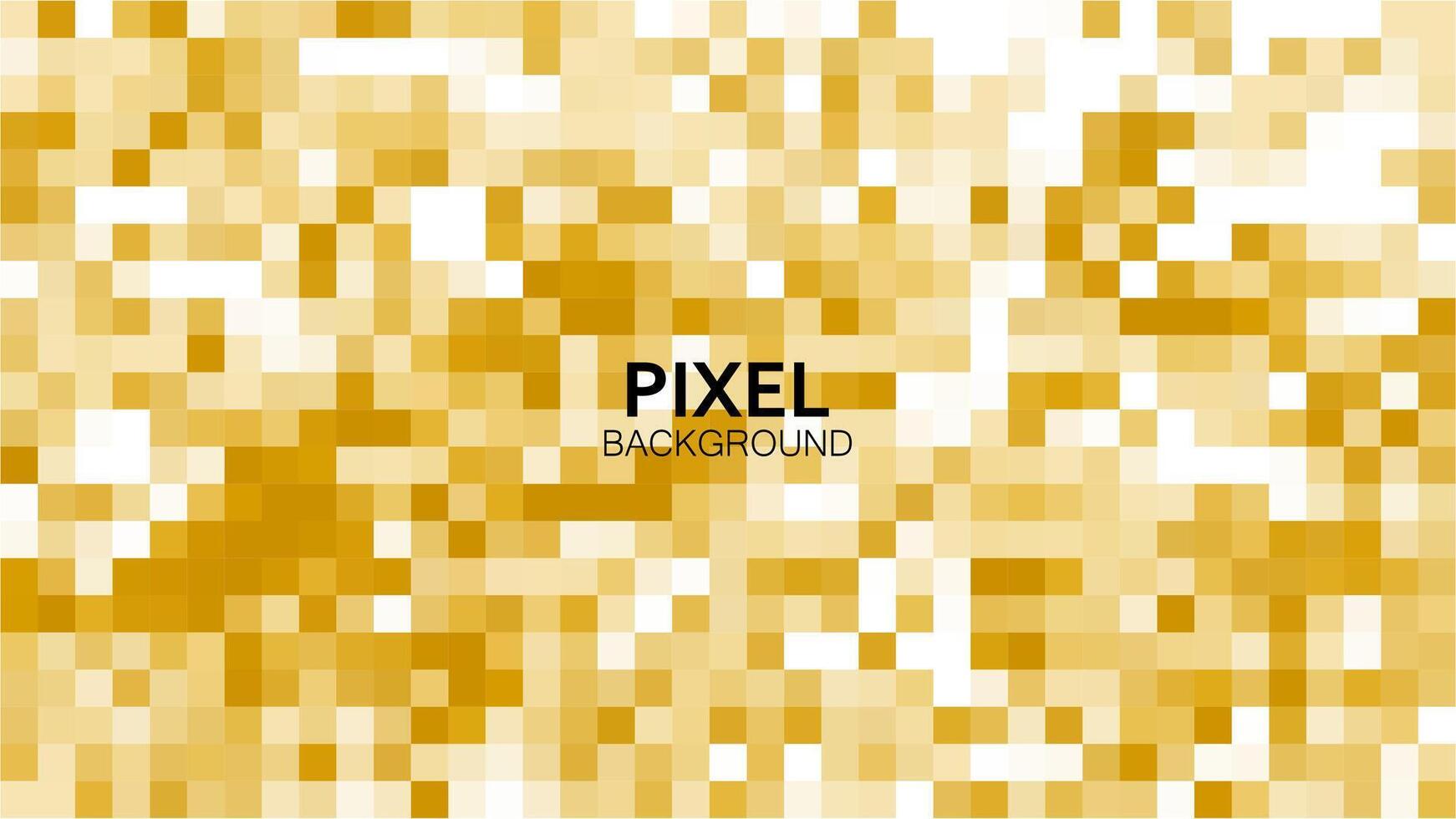 Background abstract gold color design Pixel style. vector illustration. brick color wallpaper.
