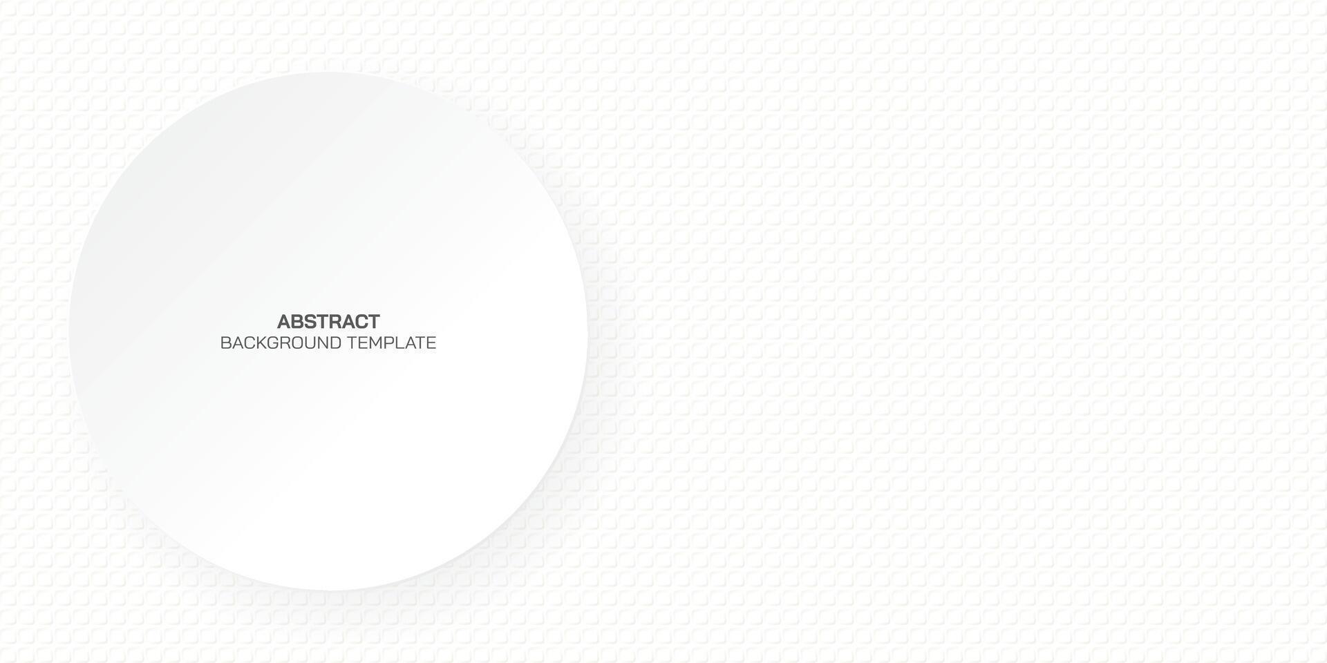 White wood free uncoated paper rough textured with 3 dimension circle sheet paper cut style vector illustration have blank space. Blank white bond paper background with circle plate.