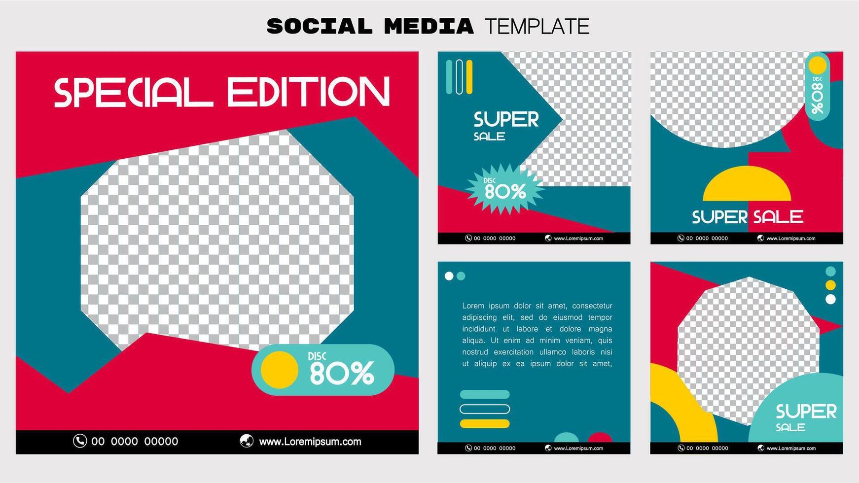 Social media post banner element sale promotion advertising. illustration vector. abstract geometric simple element. vector