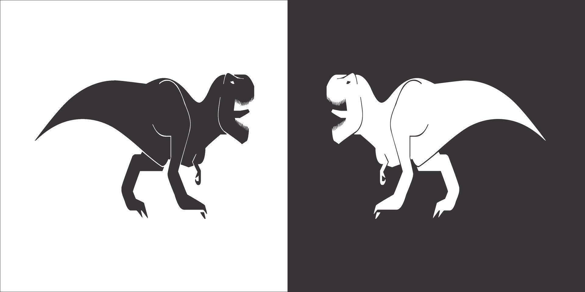 Illustration vector graphics of dinosaur icon