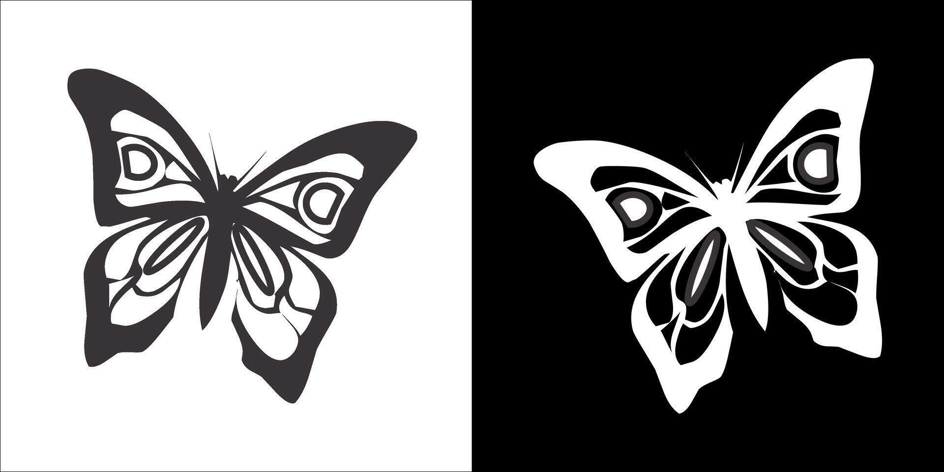 Illustration vector graphics of butterfly icon