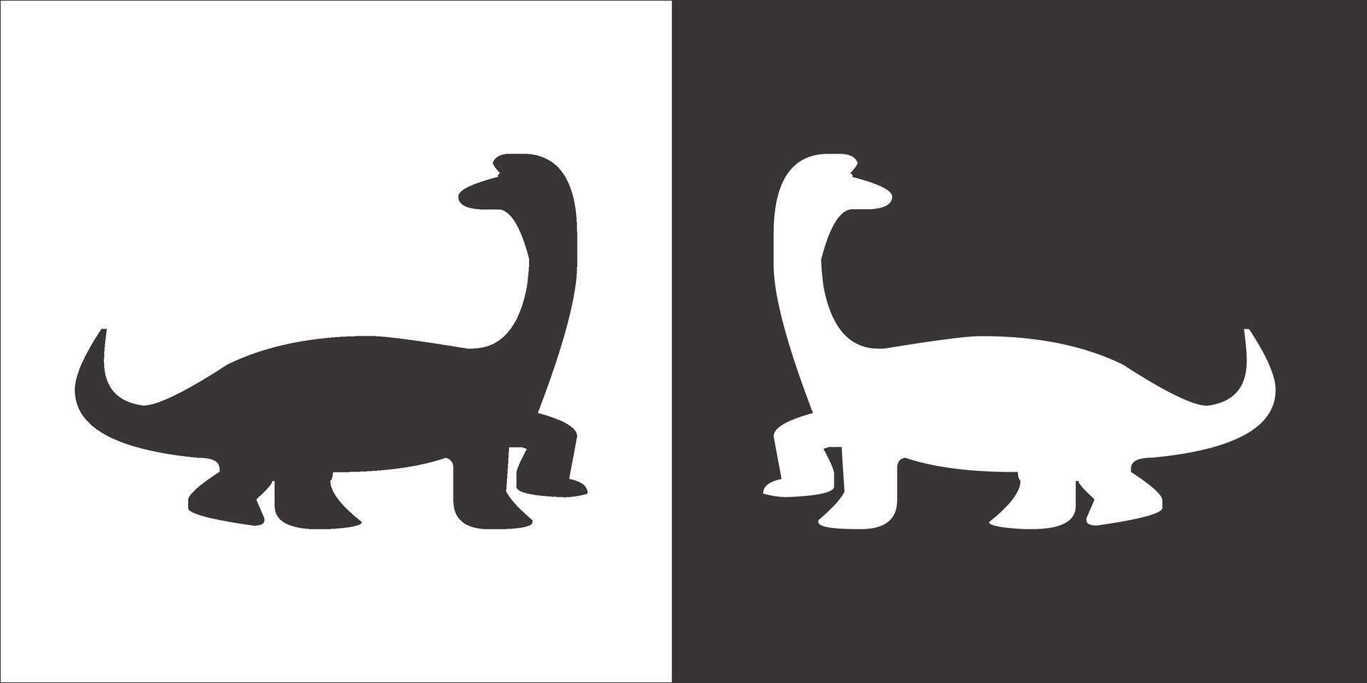 Illustration vector graphics of dinosaur icon