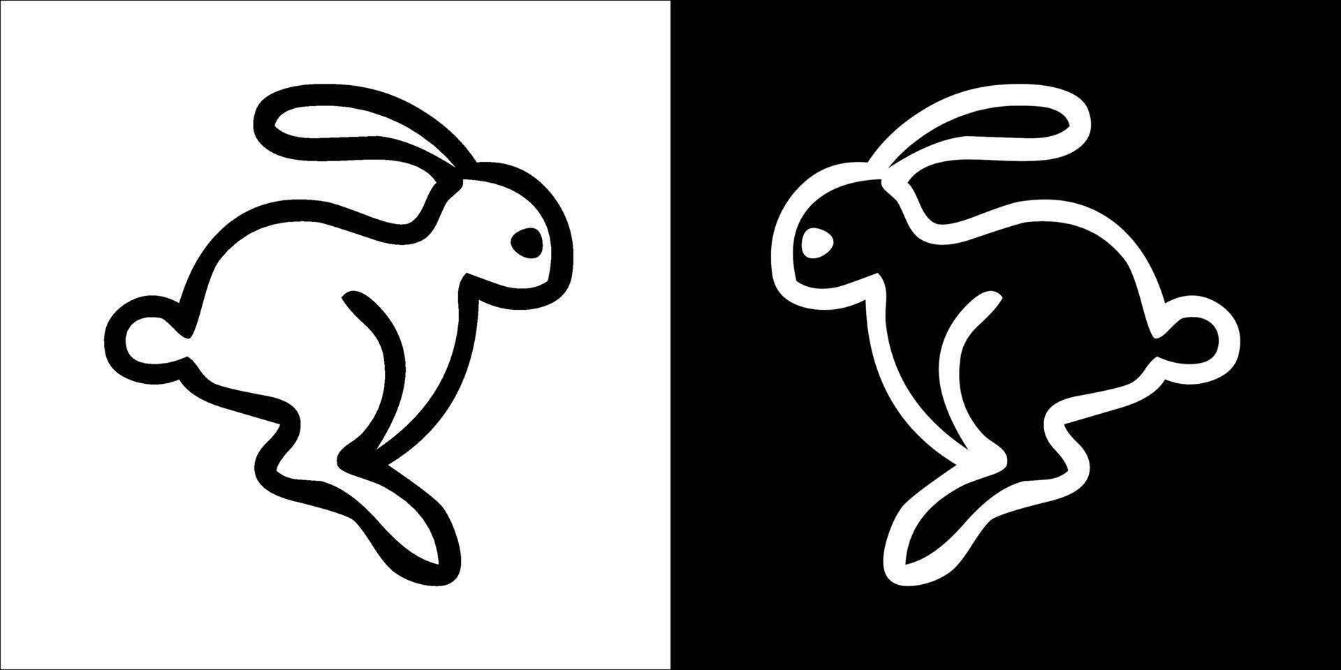 Illustration vector graphics of rabbit icon