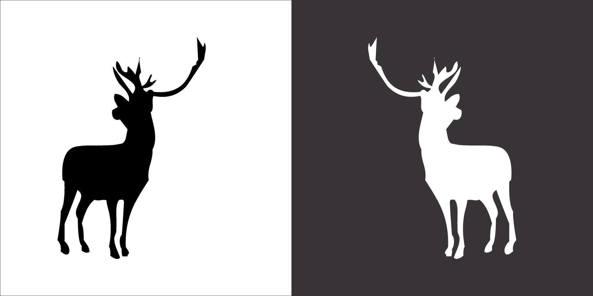 Illustration vector graphics of deer icon