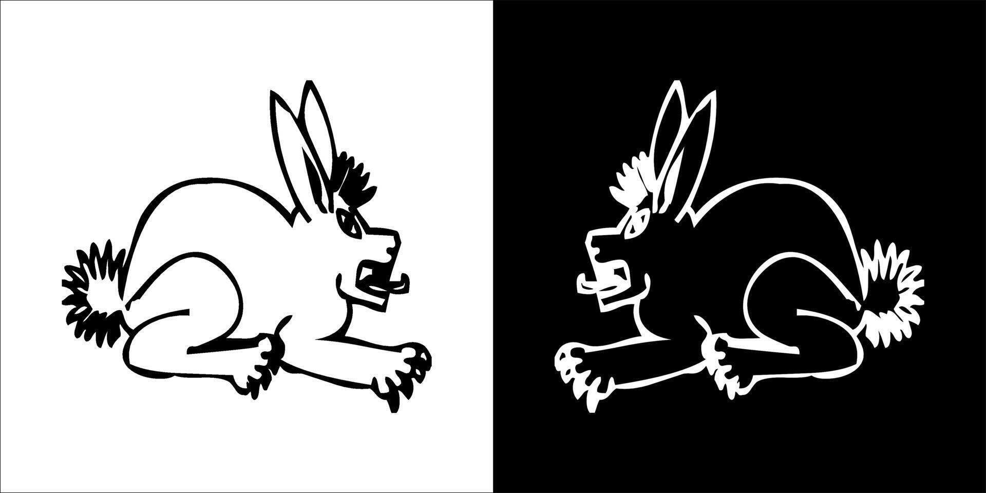 Illustration vector graphics of rabbit icon