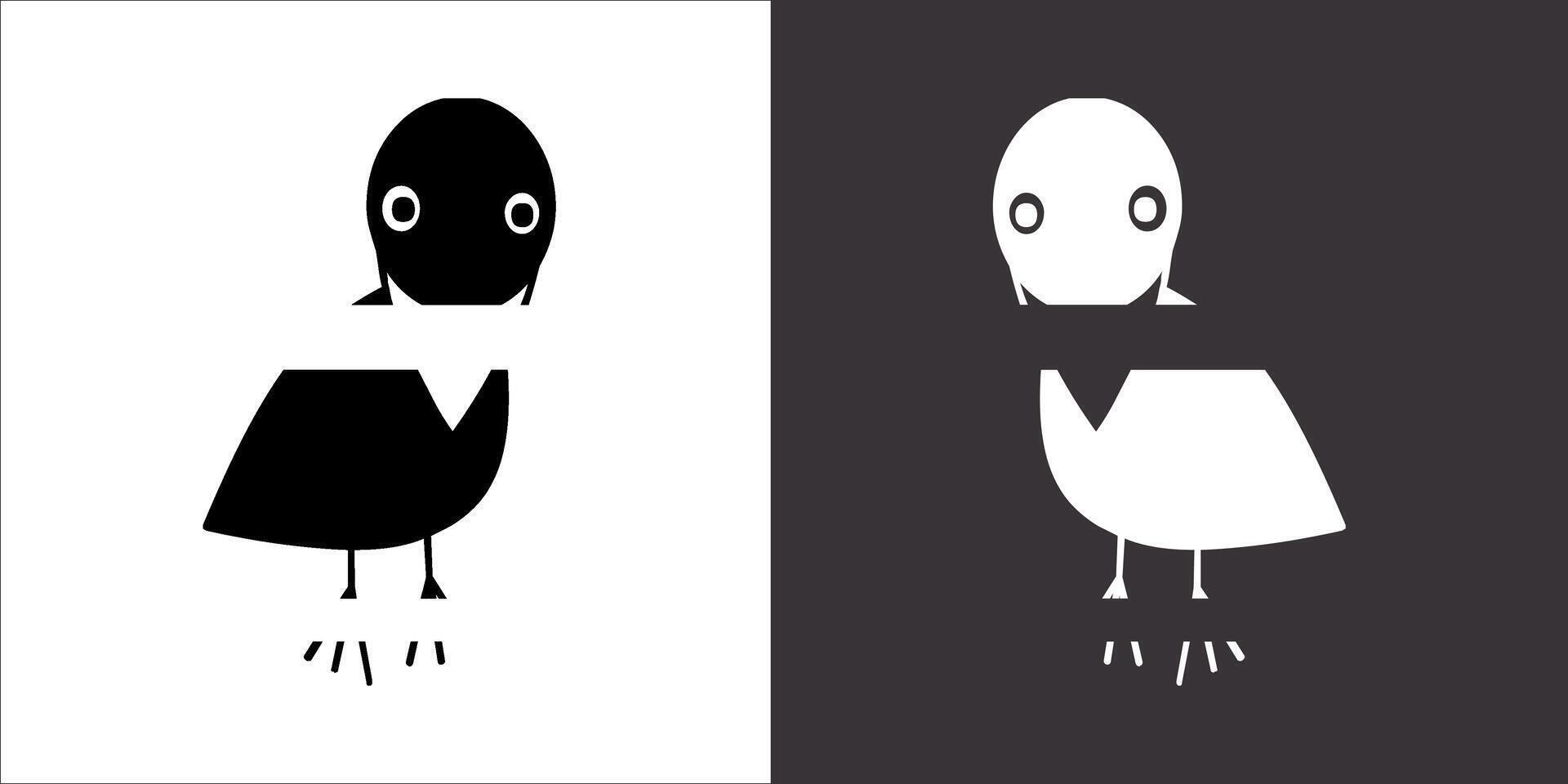 Illustration vector graphics of crow icon