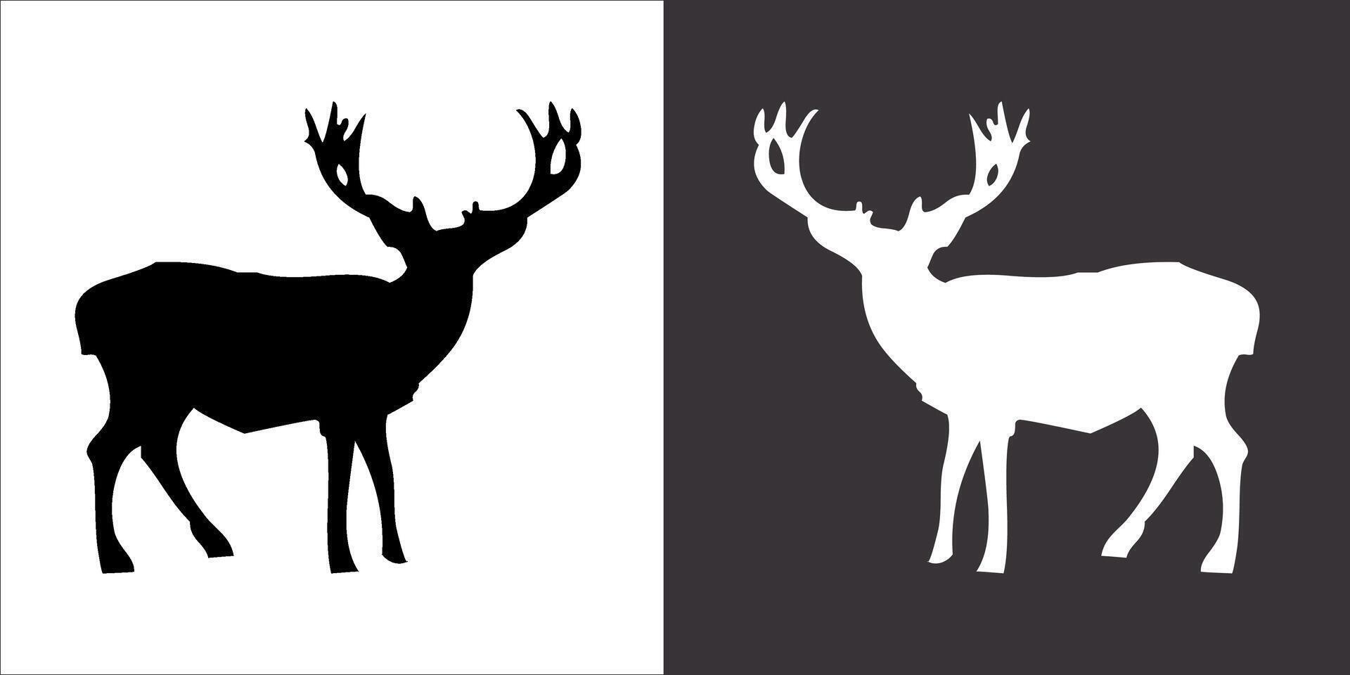 Illustration vector graphics of deer icon