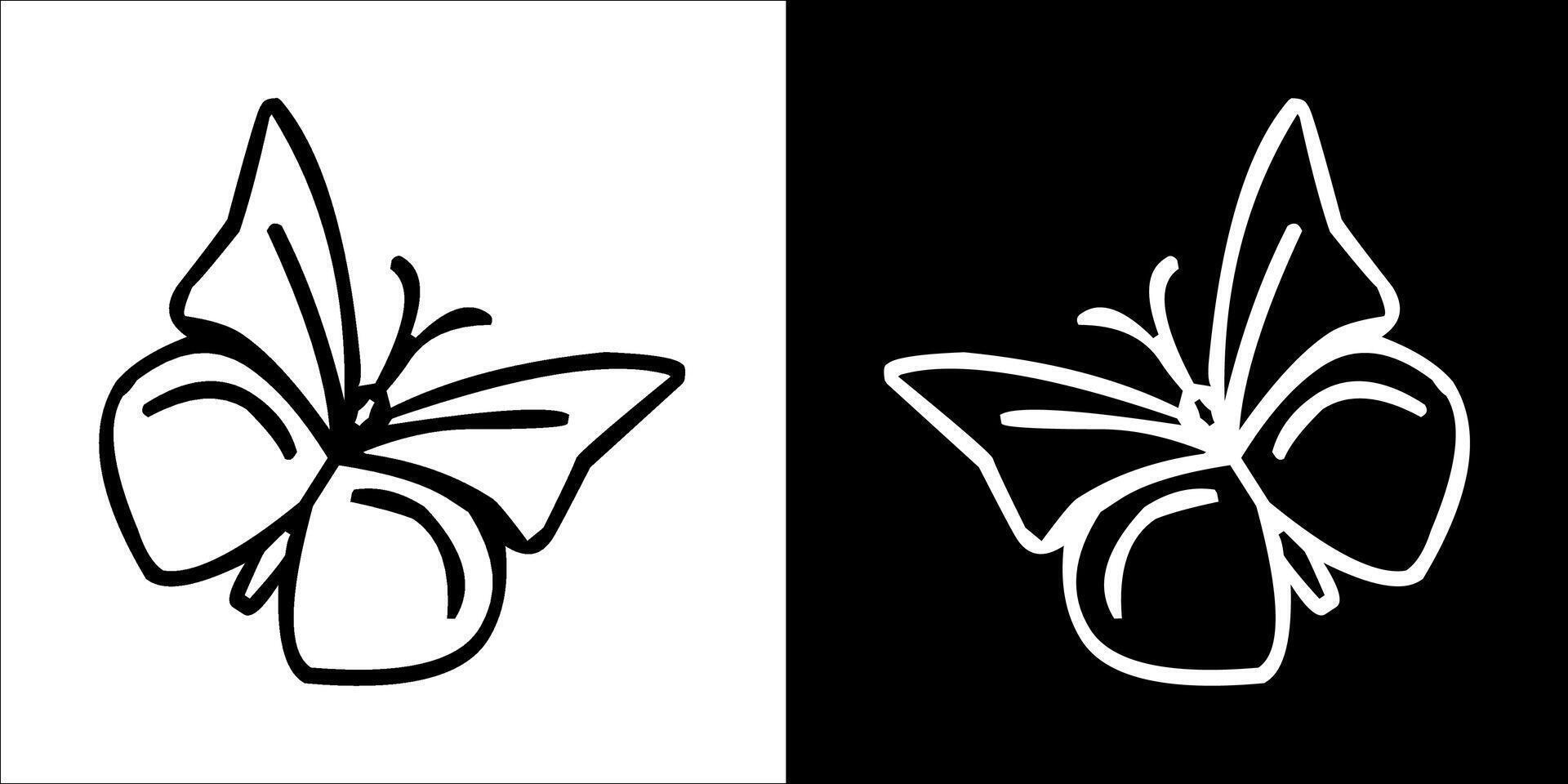 Illustration vector graphics of butterfly icon