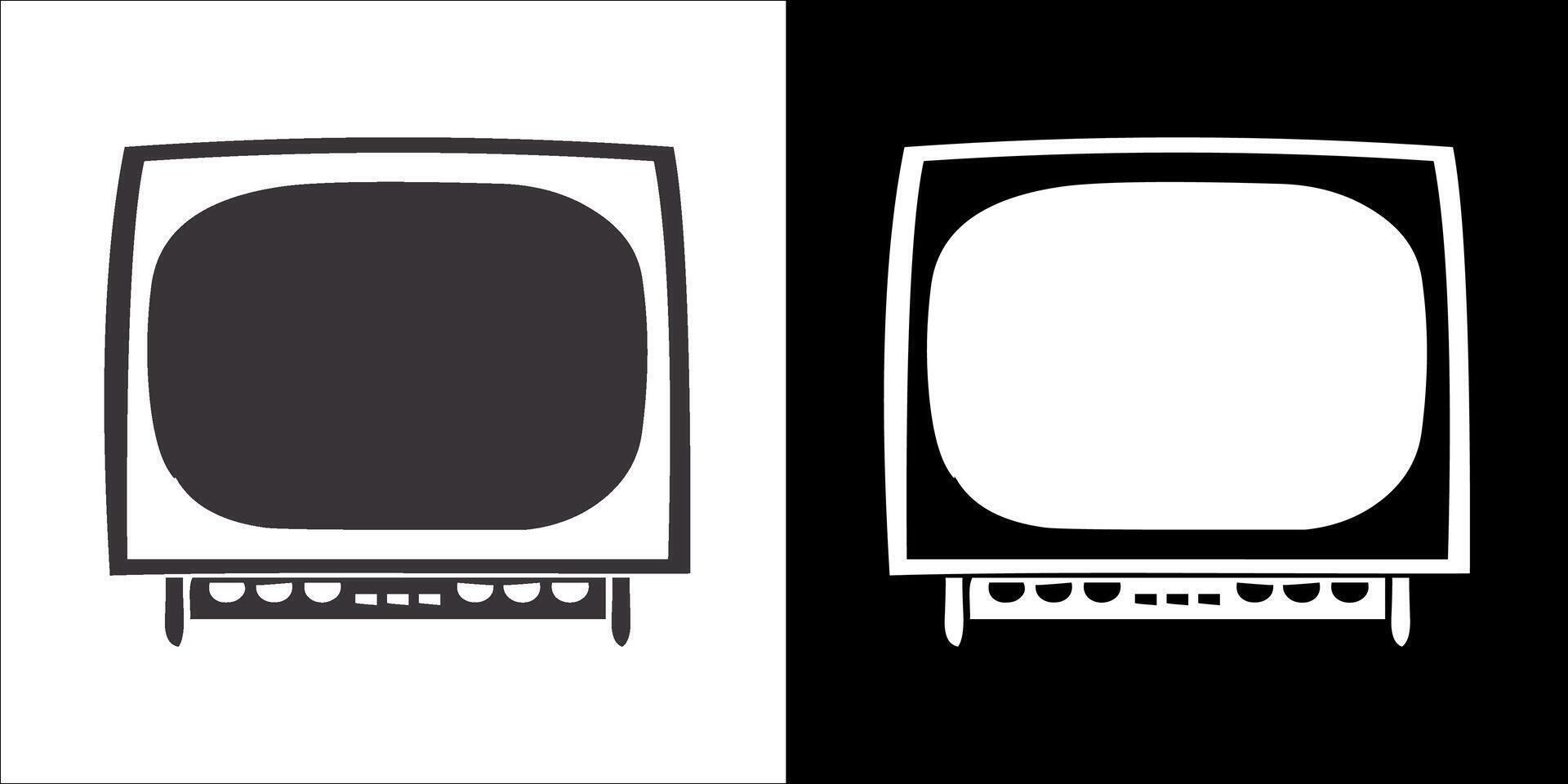 Illustration vector graphics of television icon