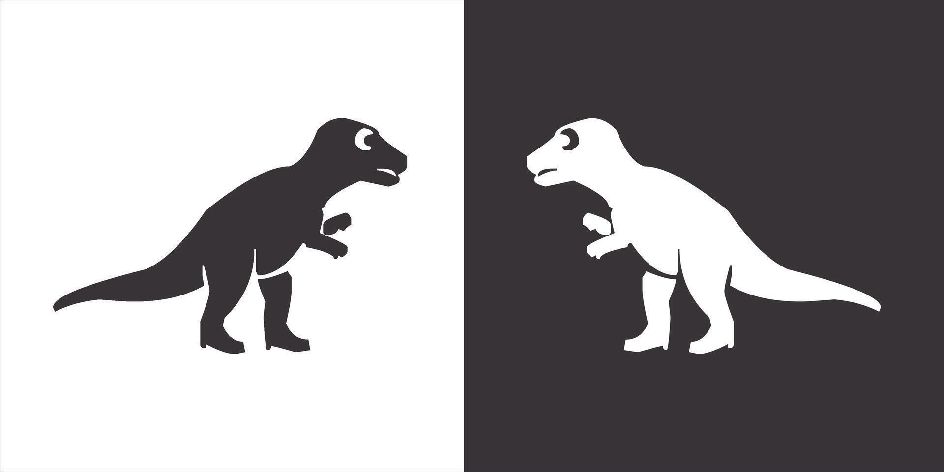 Illustration vector graphics of dinosaur icon