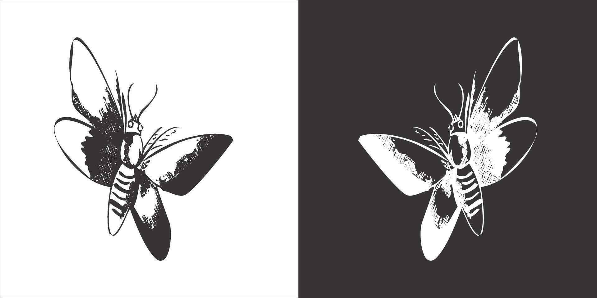 ilustración vector gráficos de mariposa icono